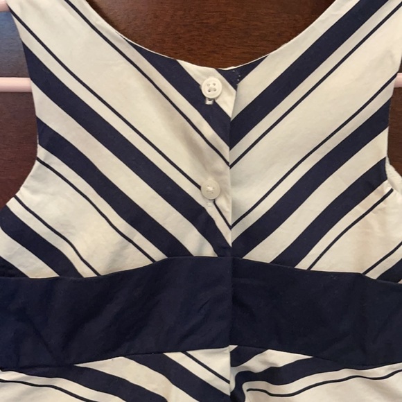 Janie and Jack Blue/White Striped Dress - Picture 5 of 6